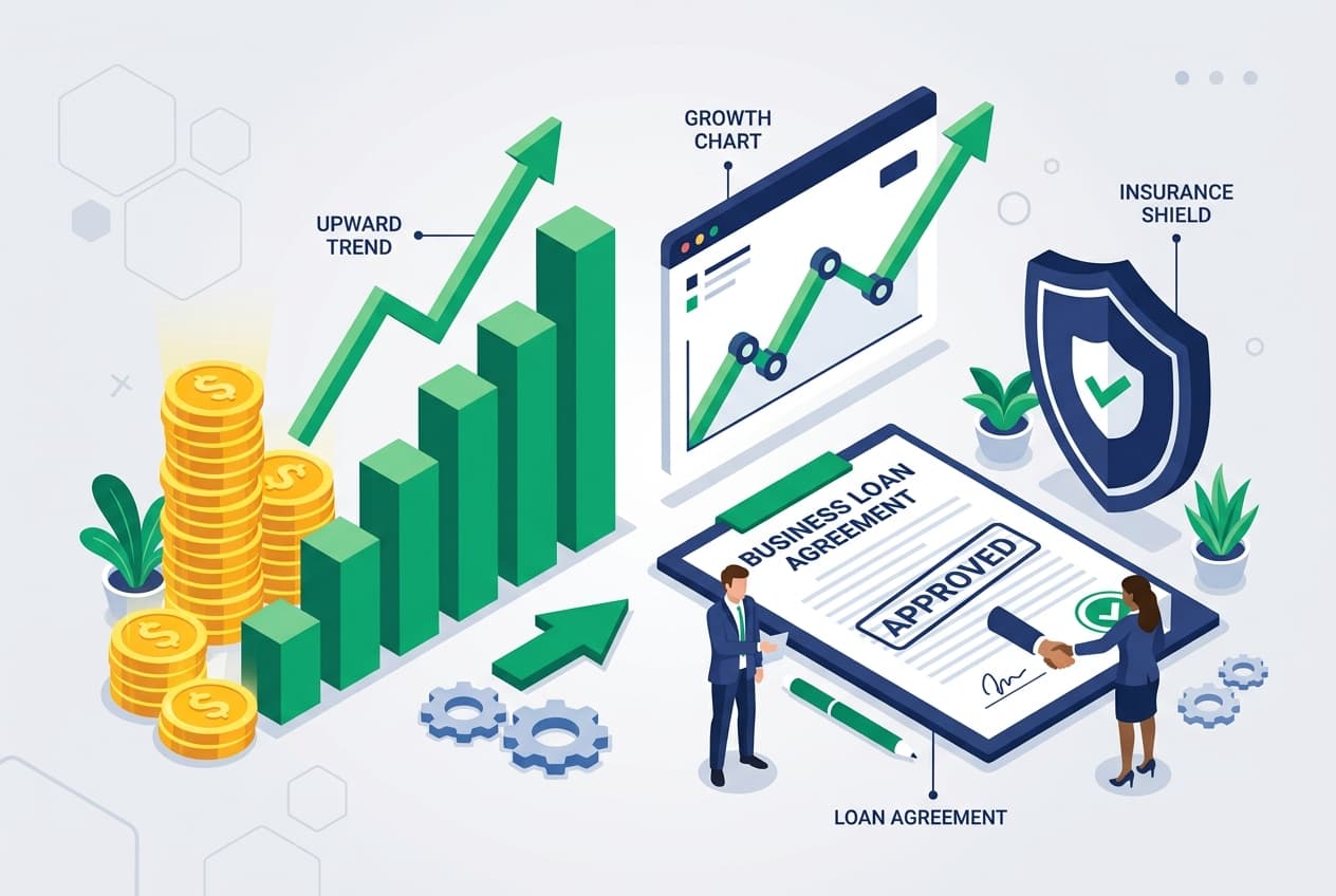 Financial services business loans mutual funds insurance
